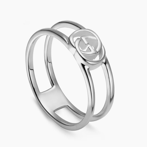 Gucci Jewelry - Gucci Interlocking Thin Open Band